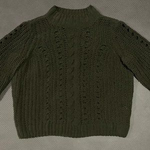 Women's Green Vera Moda Turtleneck Sweater